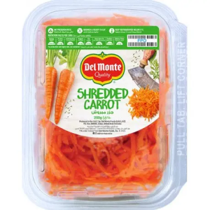 Del Monte Shredded Peeled Carrot 250g